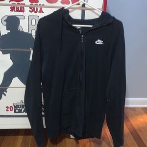 Men’s Medium Black and White Nike Zip Up Hoodie